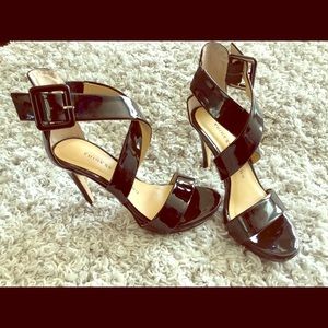 Chinese Laundry black patent heels size 5